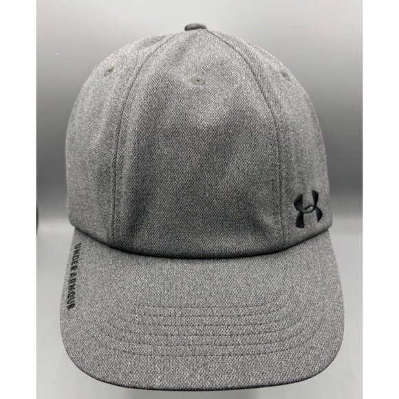 Under Armour Womens Hat Gray Adjustable Cap M/L Ponytail‎ Open Back - Picture 1 of 6